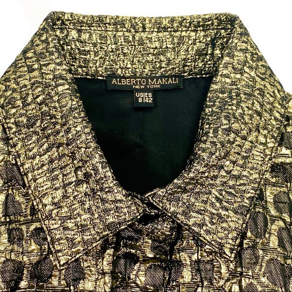 Beautiful Alberto Makali Metallic Dress US 8 - Picture 13 of 16